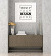 Poster Frame In Living Room Psd Mockup Psd