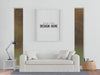 Poster Frame In Living Room Psd Mockup Psd