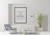 Poster Frame In Living Room Psd Mockup Psd