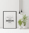 Poster Frame In Living Room Psd Mockup Psd