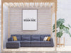 Poster Frame In Living Room Psd Mockup Psd