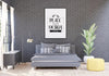 Poster Frame In Living Room Psd Mockup Psd