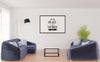 Poster Frame In Living Room Psd Mockup Psd