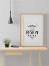 Poster Frame In Living Room Psd Mockup Psd