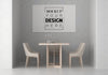 Poster Frame In Living Room Psd Mockup Psd