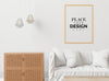 Poster Frame In Living Room Psd Mockup Psd