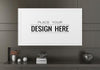 Poster Frame In Living Room Psd Mockup Psd