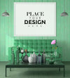 Poster Frame In Living Room Psd