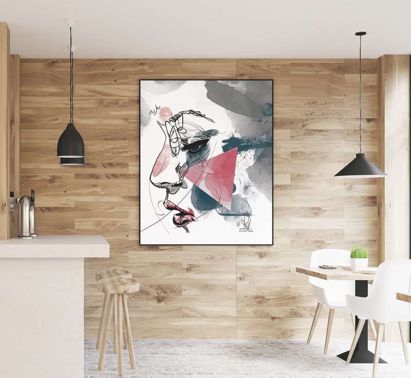 Poster Frame Mockup For Artwork Presentation