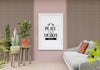 Poster Frame Mockup In Living Room Psd