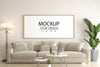 Poster Frame Mockup In Living Room Psd