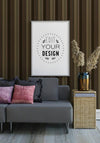 Poster Frame Mockup In Living Room Psd