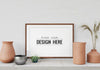 Poster Frame Mockup In Living Room Psd