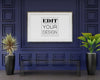 Poster Frame Mockup In Living Room Psd