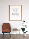 Poster Frame Mockup In Living Room Psd