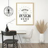 Poster Frame Mockup In Living Room Psd