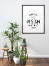 Poster Frame Mockup In Living Room Psd