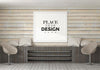 Poster Frame Mockup In Living Room Psd