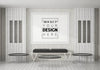 Poster Frame Mockup In Living Room Psd