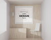 Poster Frame Mockup In Living Room Psd