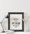 Poster Frame Mockup In Living Room Psd