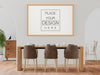 Poster Frame Mockup In Living Room Psd