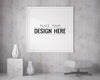 Poster Frame Mockup In Living Room Psd