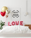 Poster Frame Mockup Interior In A Bedroom Psd