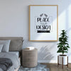 Poster Frame Mockup Interior In A Bedroom Psd