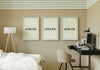 Poster Frame Mockup Interior In A Bedroom Psd