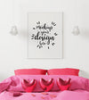 Poster Frame Mockup Interior In A Bedroom Psd