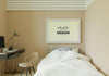 Poster Frame Mockup Interior In A Bedroom Psd