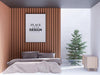 Poster Frame Mockup Interior In A Bedroom Psd