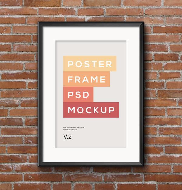 Poster Frame Psd Mockup #2