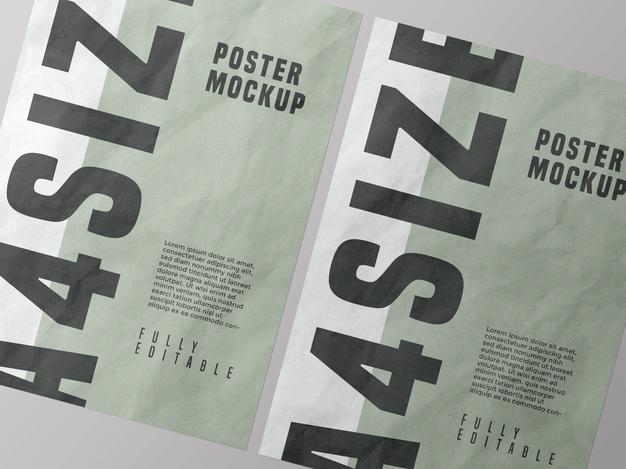 Poster Mockup Design Psd Psd