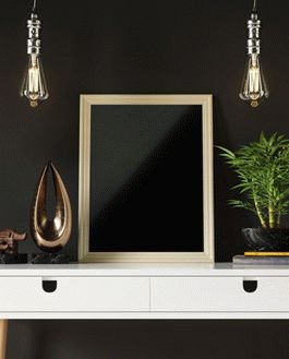 Poster On Desk Mockup