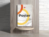 Poster On Wooden Wall Mockup