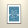 Poster Template of a Blank Paper Sheet in Frame