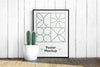 Poster With Cactus Mockup