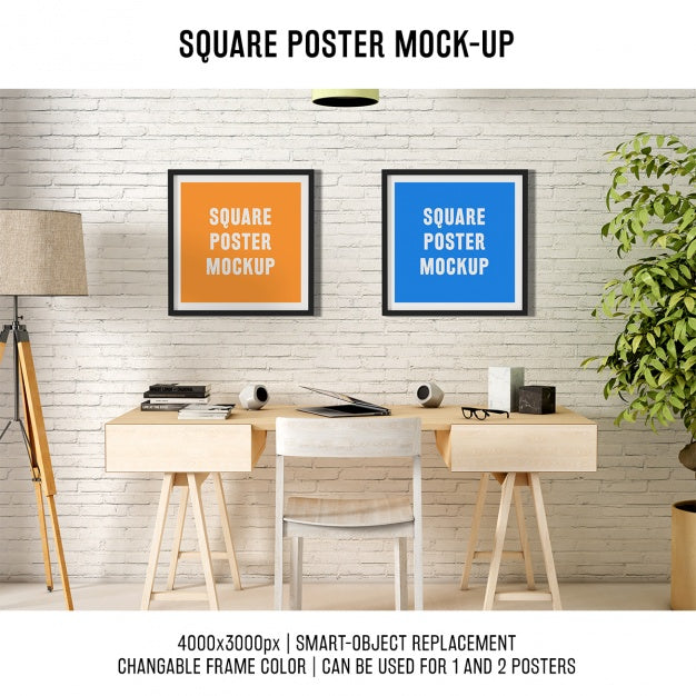 Posters Mock Up Design Psd