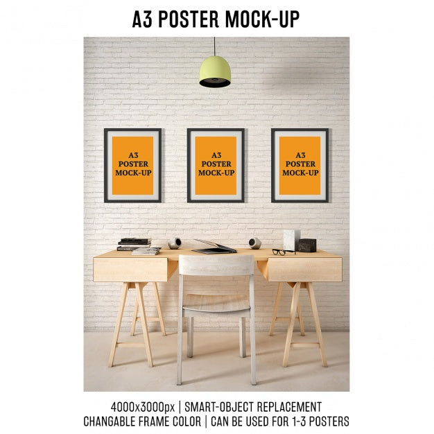 Posters Mock Up Design Psd