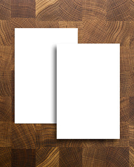 Posters On Wooden Background Mockup