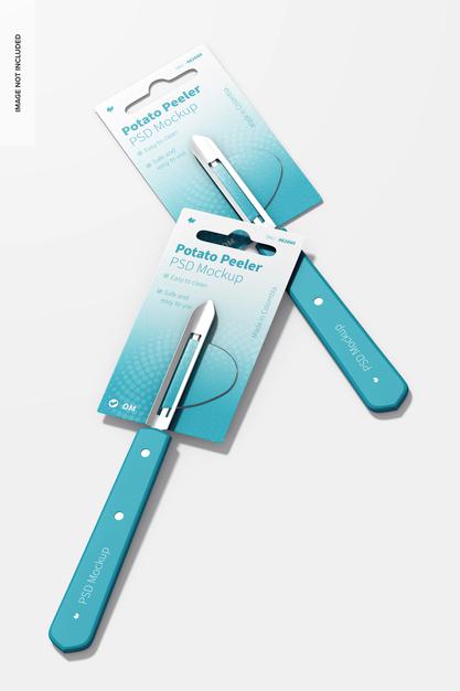 Potato Peelers Mockup View Psd