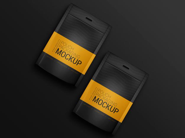 Pouch Packaging Mockup Psd