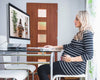 Pregnant Woman Using Computer Psd