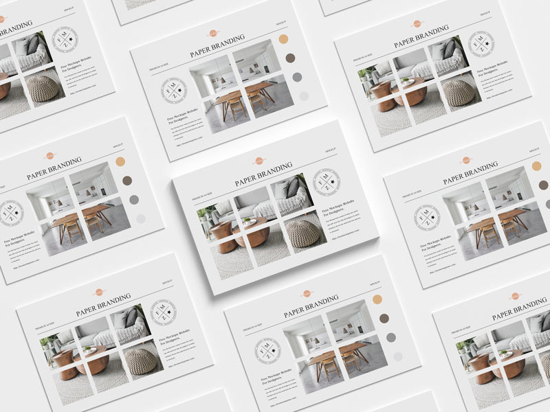 Premium A4 Size Paper Branding Mockup