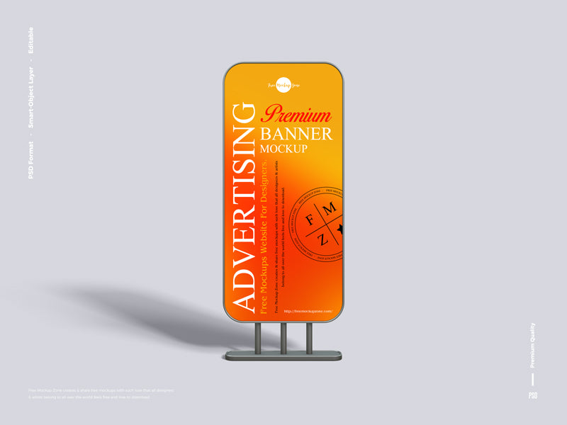 Premium Advertising Banner Mockup