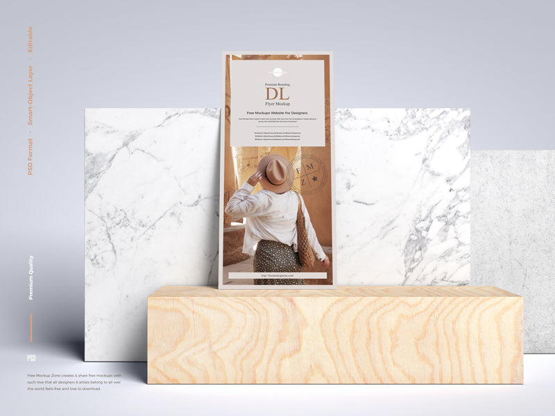 Premium Branding Dl Flyer Mockup