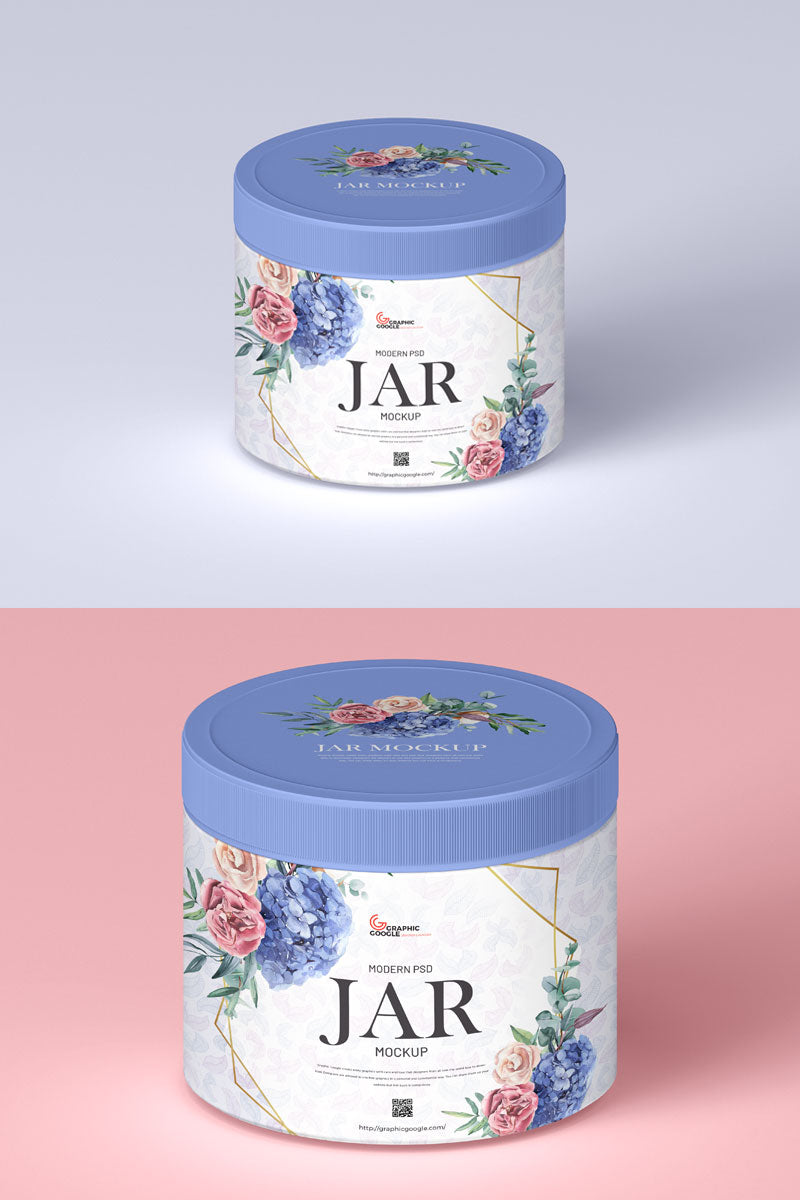 Premium Cosmetics Jar Mockup