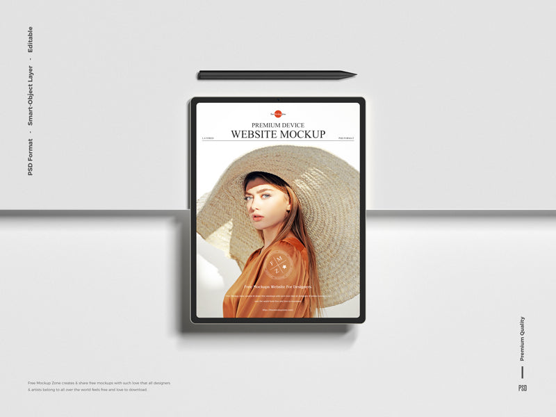 Premium Device Website Mockup